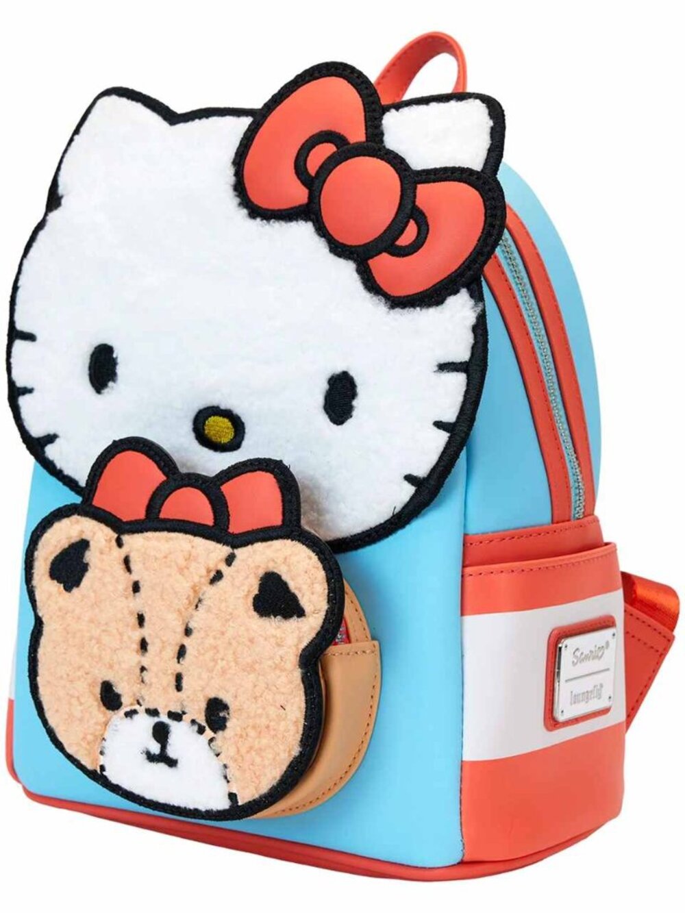 NWT Loungefly Hello Kitty Tiny Chum Bear Sherpa Mini Backpack SANBK0556